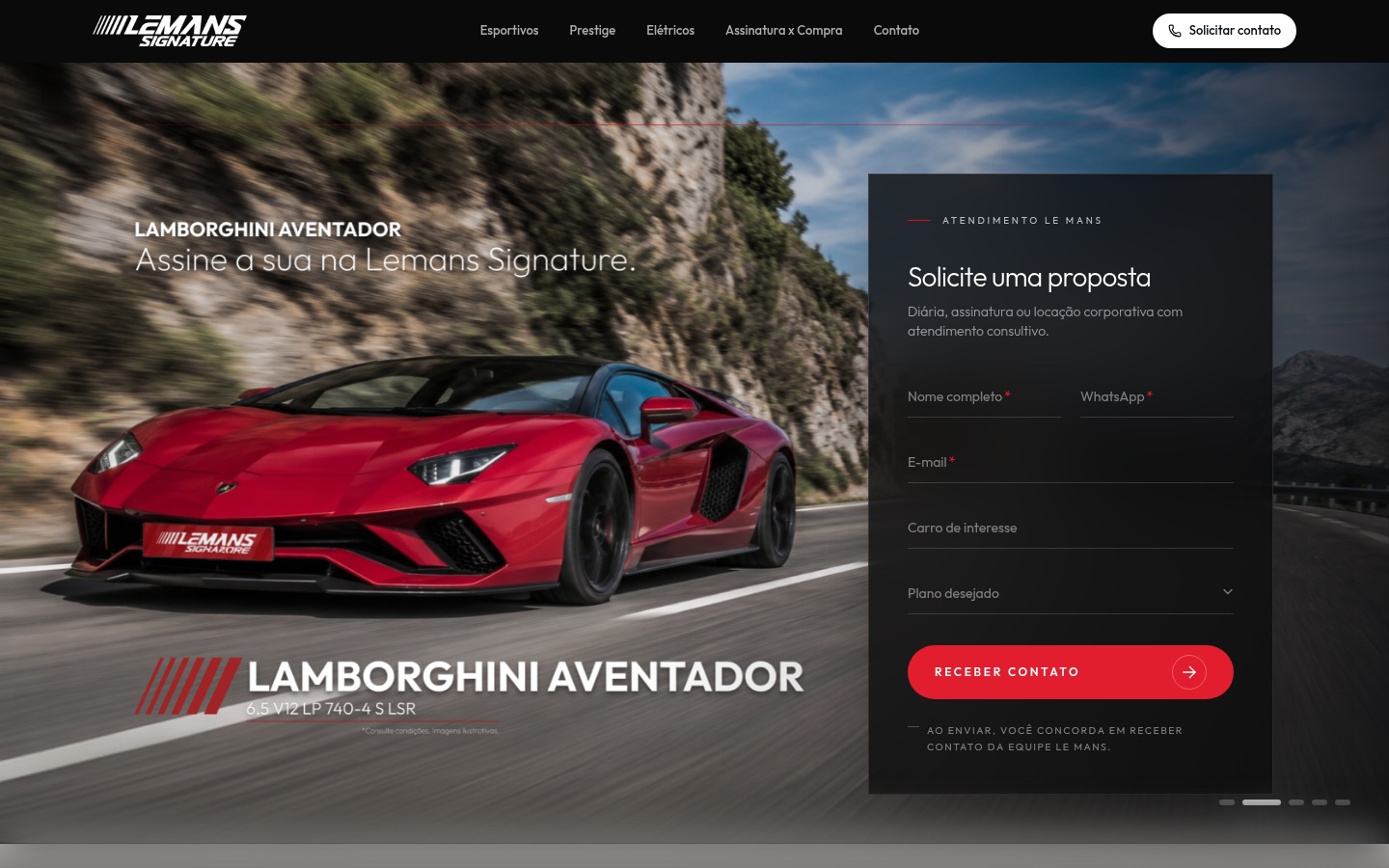 Lemans Carros, Web Design